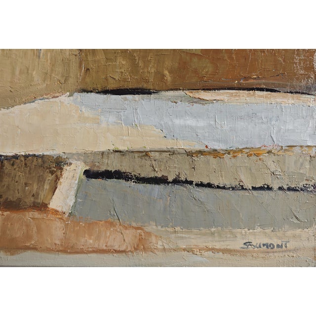 Paint Temps Suspendu, Abstract Landscape, Contemporary, Framed by Sophie Dumont For Sale - Image 7 of 8