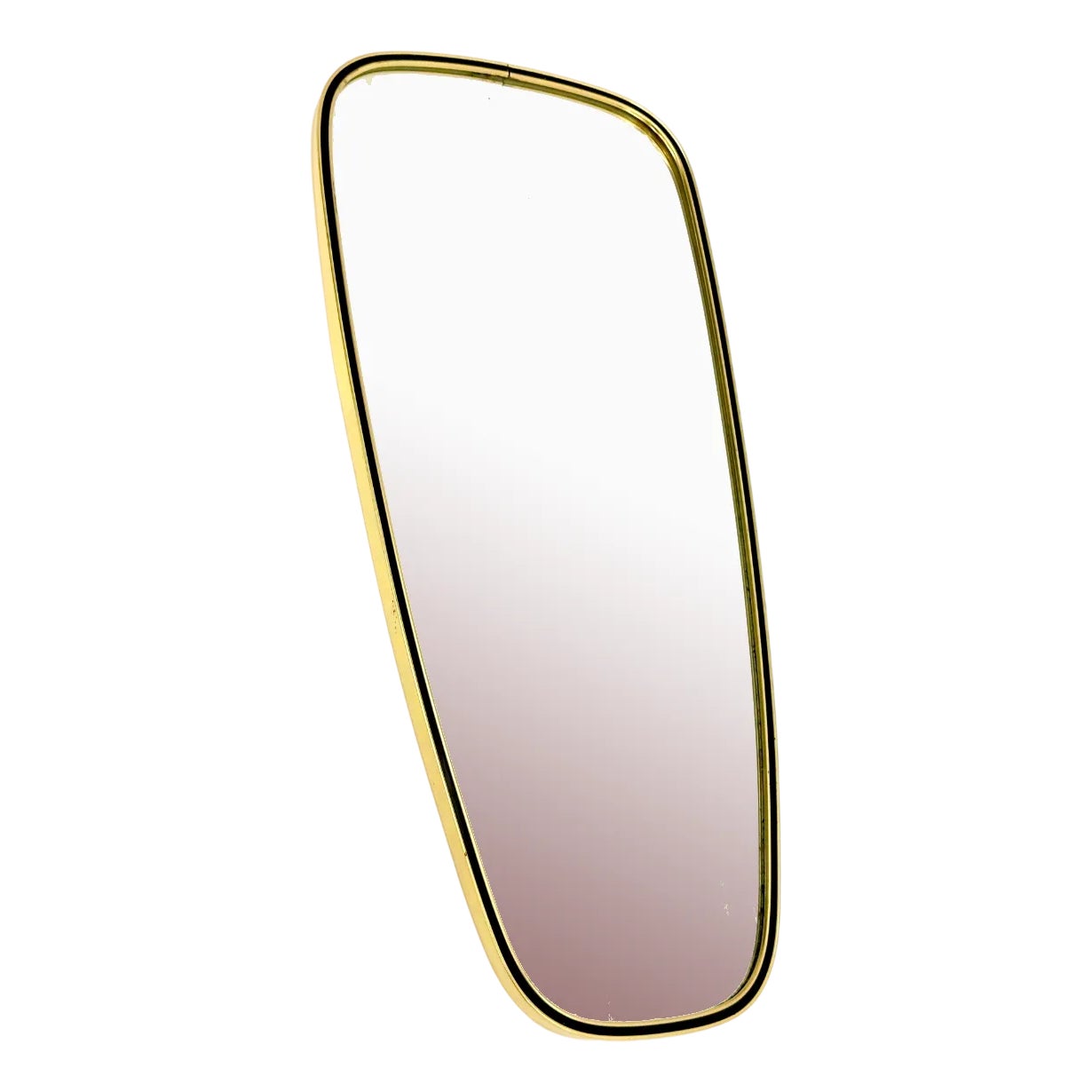 Mid-Century German Wall Mirror in Aluminium, 1970s | Chairish