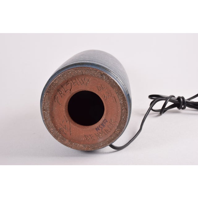 Mid-Century Modern Danish Ceramic Table Lamp from Palshus, 1960s For Sale - Image 12 of 15