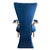 A striking set of four vintage blue velvet and brass dining armchairs by Carson’s of High Point, North Carolina, circa...