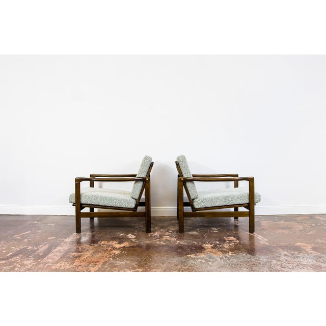 1960s Mid-Century Modern Lounge Chairs by Zenon Bączyk, Poland, 1960s, Set of 2 For Sale - Image 5 of 18