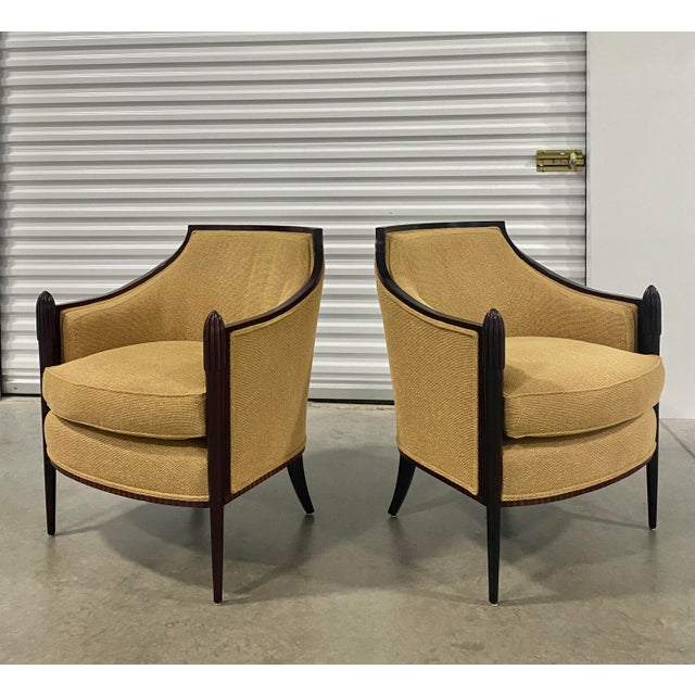 Barbara Barry Lounge Chairs for Baker, Vintage Pair, Elegant Design For Sale - Image 9 of 18