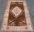 Textile Vintage Latch Hook Design Turkish Oushak Rug in Chocolate Brown, Taupe, Gray and Burnt Orange For Sale - Image 7 of 13