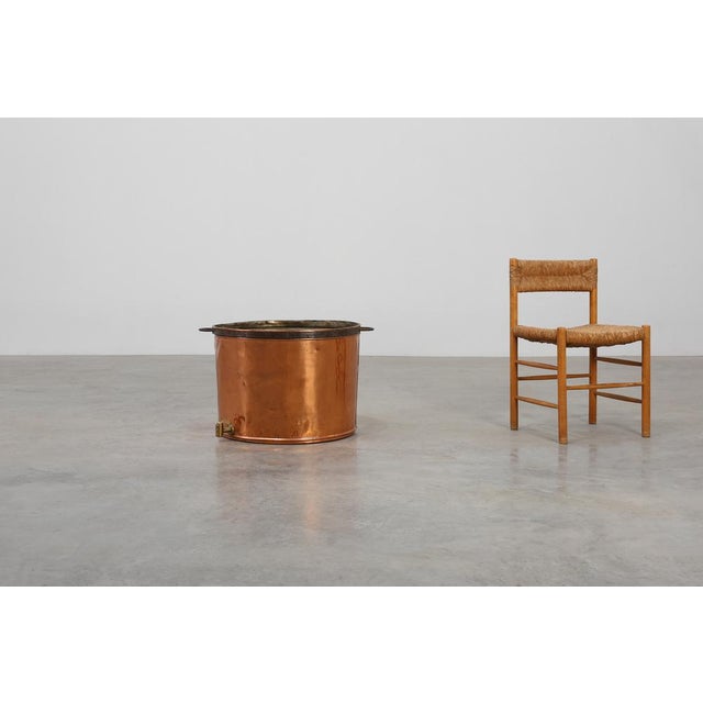 This impressive French copper brew kettle, dating to around 1820, is a striking survivor from the early 19th century, a...