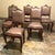 Set of 6 Antique Country French Louis XVI Dining Chairs With Leather For Sale - Image 4 of 18