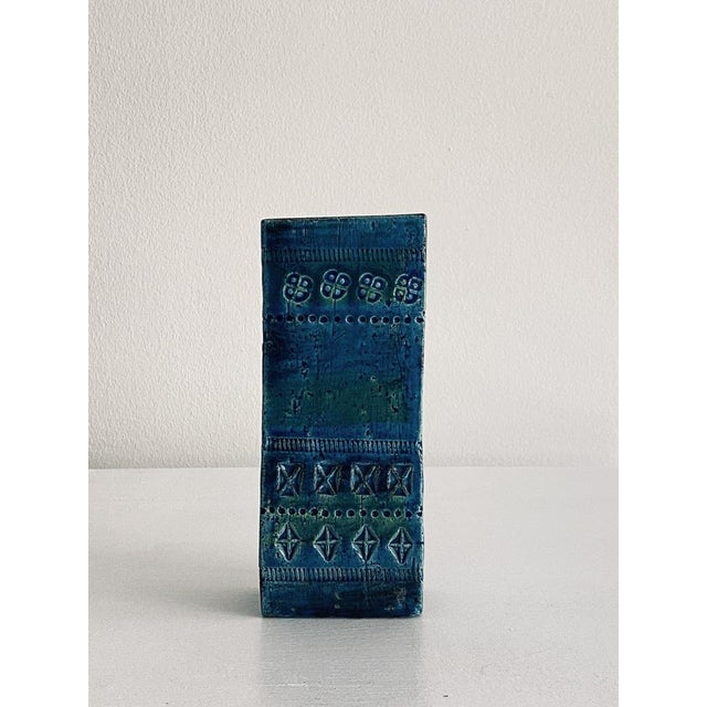 Handmade vase by Aldo Londi for Bitossi, Italy. 1960s. A wonderful glaze reminiscent of Mediterranean colors. Marked on...