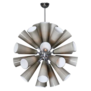 Murano Glass Gray Sputnik Chandelier
