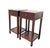 Pair of Asian Accent Tables or Night Stand With Drawer For Sale In Greensboro - Image 6 of 7