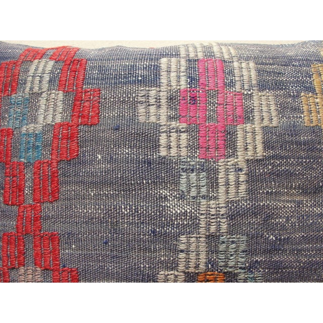 Blue Decorative Kilim Rug Pillows Covers For Sale - Image 8 of 11