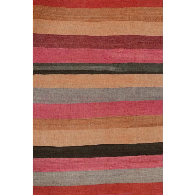 Tribal 1950s Vintage Northwest Persian Kilim With Multicolor Stripes, From Rug & Kilim For Sale - Image 3 of 8