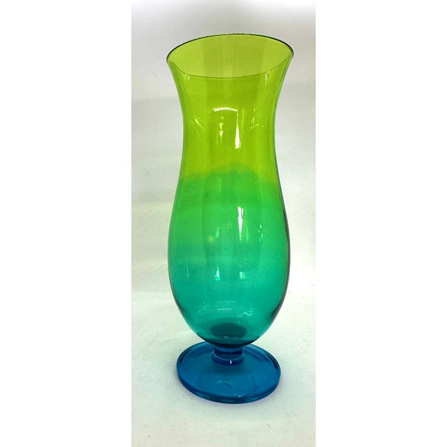 Vintage and very cool gradient green to aqua at the base of the stem acrylic cocktail glasses set of 6. Perfect for a...
