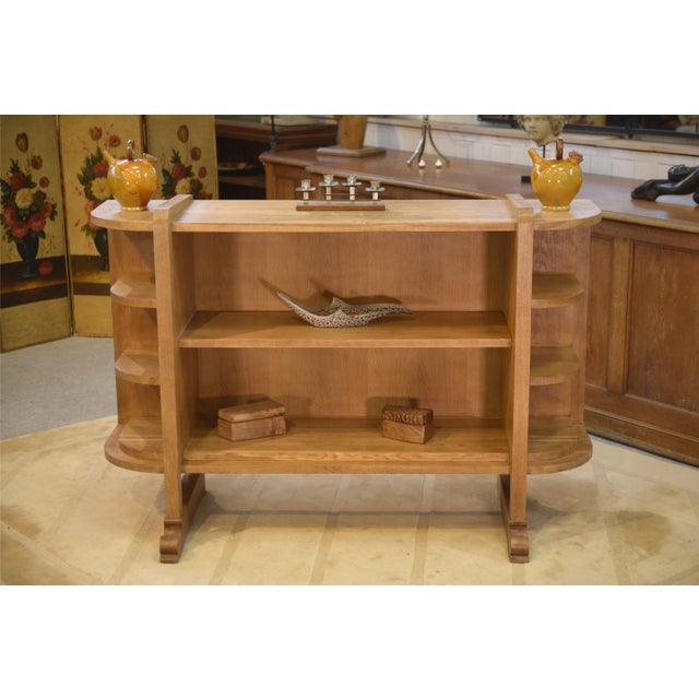Art Deco Modernist Oak Shelf, 1940s For Sale - Image 6 of 13