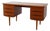 Danish Modern Teak Double-Pedestal Desk in the Style of Arne Vodder For Sale