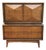 1960s Diamond Front Tall Dresser/ Gentlemen's Chest For Sale