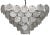 Noir NOIR Scala Glass Disc Chandelier For Sale - Image 4 of 4