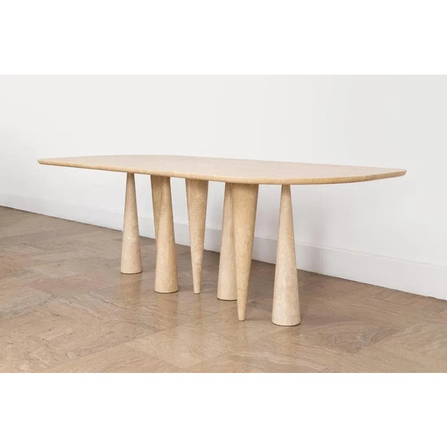 Silvia medium dining table by Moure Studio Dimensions: D 80 x W 40 x H 80 cm. Materials: Travertine. Also available in...
