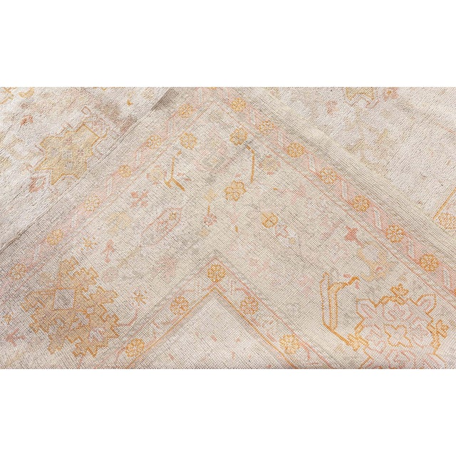 Antique Turkish Oushak Rug For Sale In New York - Image 6 of 9