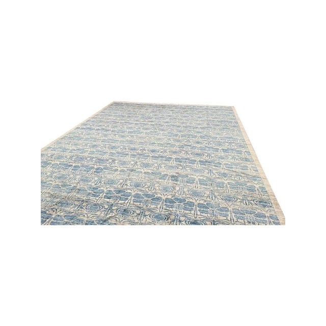 Handwoven Modern Tribal Area Rug 12x18 For Sale In Dallas - Image 6 of 10