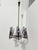 Brass and Purple Acrylic Glass Chandelier in the style of Stilux Milano, 1960s For Sale - Image 13 of 14