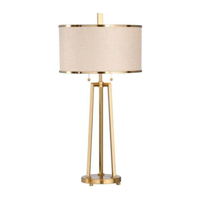Murphy lamp is perfect for the hospitality industry as well as a modern home design. Featuring an antique brass metal...
