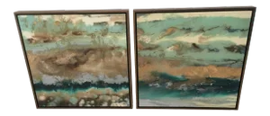 Contemporary Abstract Giclee’s - a Pair