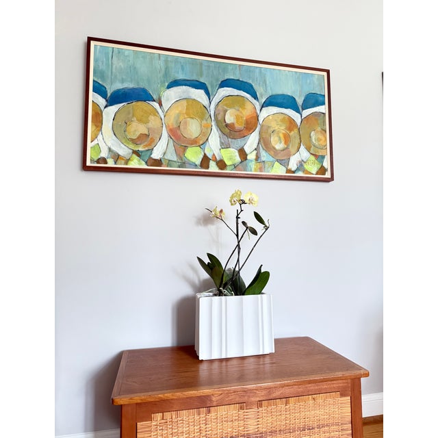 Contemporary Contemporary Large Columnar Rectangular Vase For Sale - Image 3 of 8