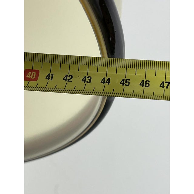 1960s Mid-Century Murano Glass and Brass Bell Pendant Light from De Majo, 1960s For Sale - Image 5 of 11