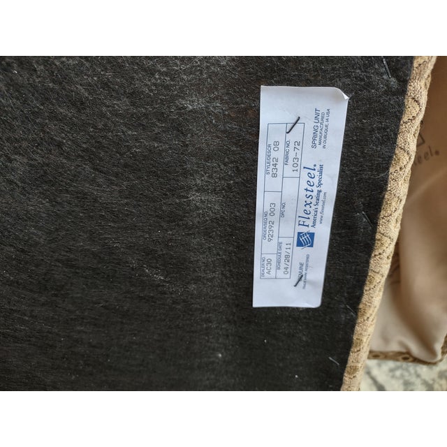 Flexsteel Chair and a Half Plus Ottoman Chairish