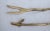 Late 20th Century Vintage Botanical Brass Branch Fork and Spoon Serving Set For Sale - Image 5 of 7