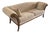 Upholstered Sofa With Carved Wood Frame and Scrolled Arms For Sale