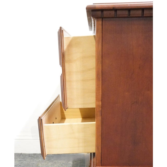 Brown Broyhill Furniture Cherry Early American Traditional Style 24" Two Drawer Nightstand 234-6597-92 For Sale - Image 8 of 13