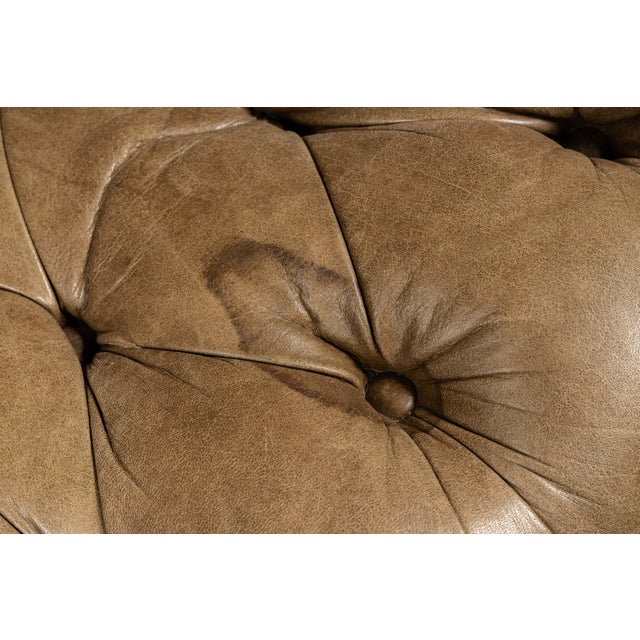 Vintage Tufted Sleepy Hollow Armchair in Beige For Sale - Image 11 of 14