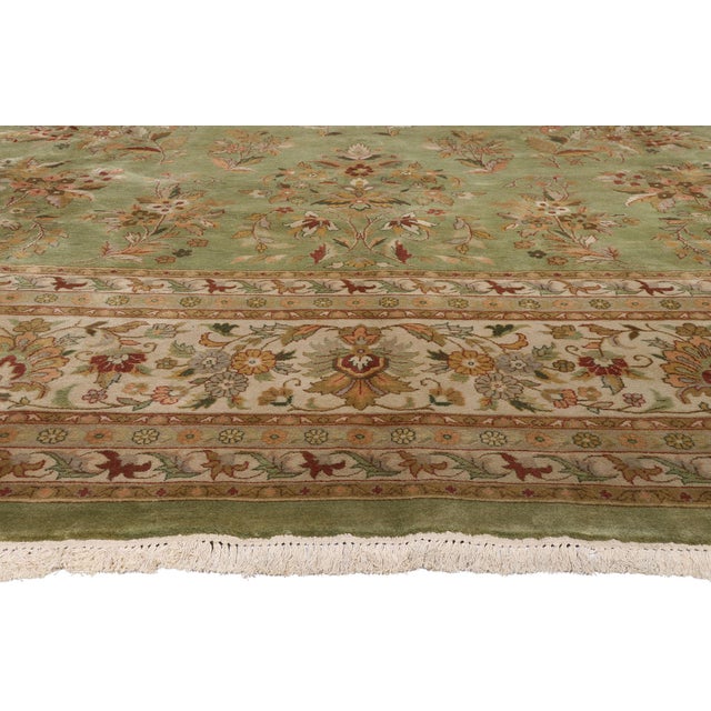 Vintage Indian Agra Rug, 14'08 X 21'00 For Sale - Image 4 of 10