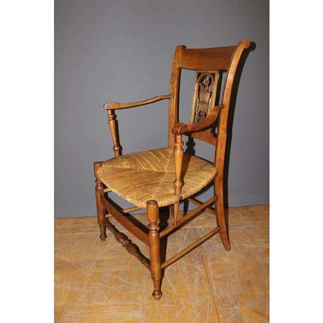 Set of Vintage Armchairs in Cherry For Sale - Image 11 of 14