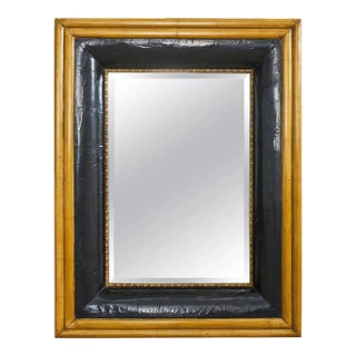 Portuguese Mirror With Faux Bamboo Trim For Sale