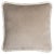 Happy Pillow Soft Velvet Cushion with Fringe Beige-White by Lorenza Briola for Lo Decor For Sale