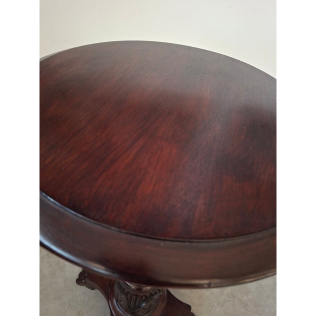 Mahogany Column Plant or Bust Stand, 1960s For Sale - Image 9 of 10