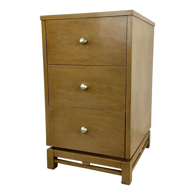 Mid-Century “Simplex” Three Drawer Dresser or Nightstand by Kent Coffey For Sale