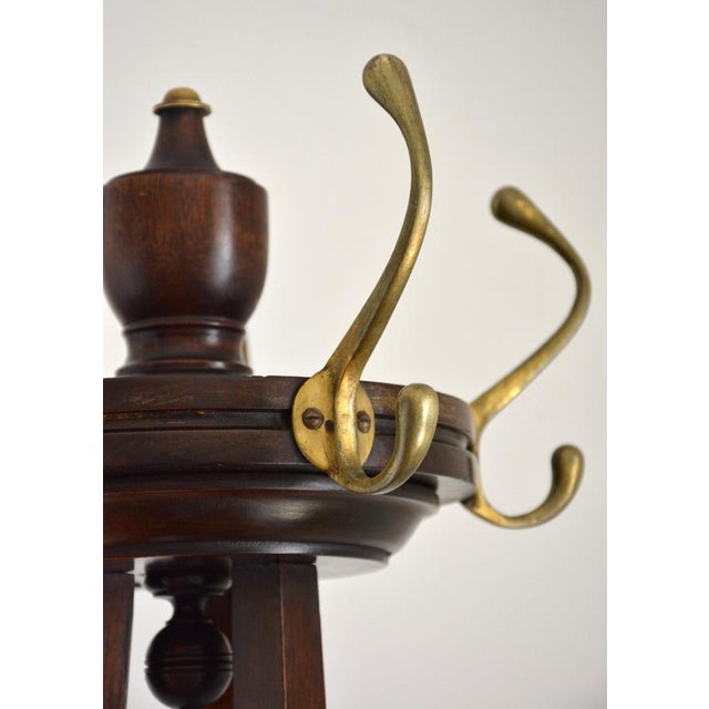 Late 19th Century Antique English Arts and Crafts Hall Coat Stand, 1890 For Sale - Image 5 of 16