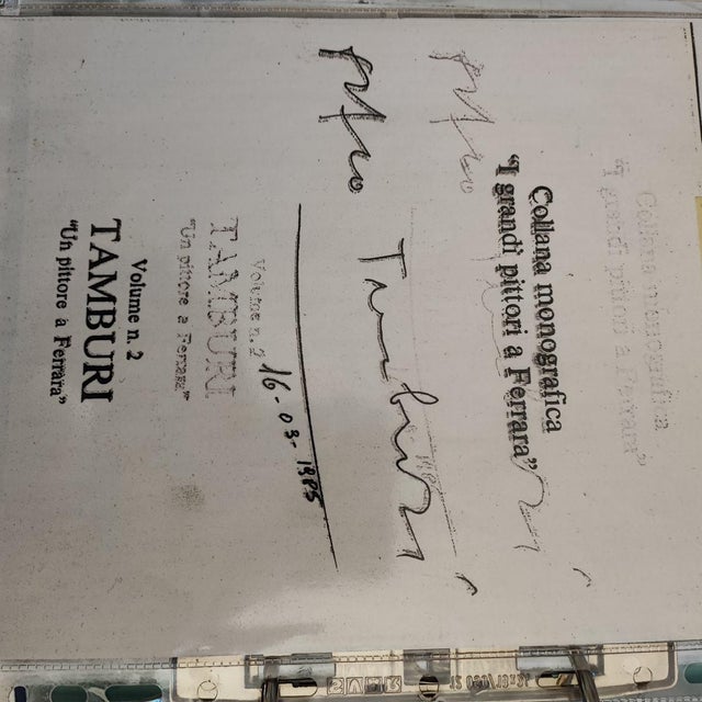 Red Orfeo Tamburi, 1985, Mixed Media, Framed For Sale - Image 8 of 9