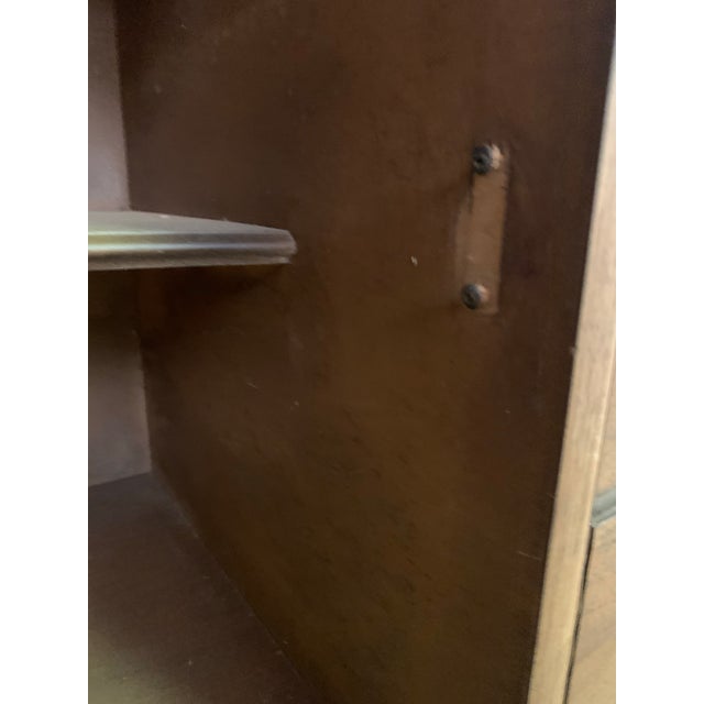 Vintage Broyhill Sculptra Credenza | 3 Drawers | 2 Cabinets | Partially Refinished For Sale - Image 10 of 12