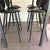Room & Board Tall Room & Board Parsons Table With 4 Leather Room & Board Bar Stools For Sale - Image 4 of 13