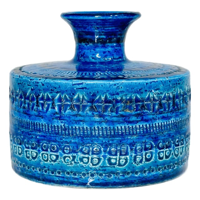 Rimini Blu Ceramic Vase from Bitossi, Italy, 1960s For Sale