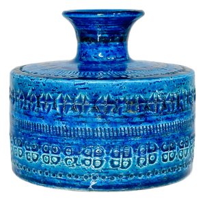 Rimini Blu Ceramic Vase from Bitossi, Italy, 1960s