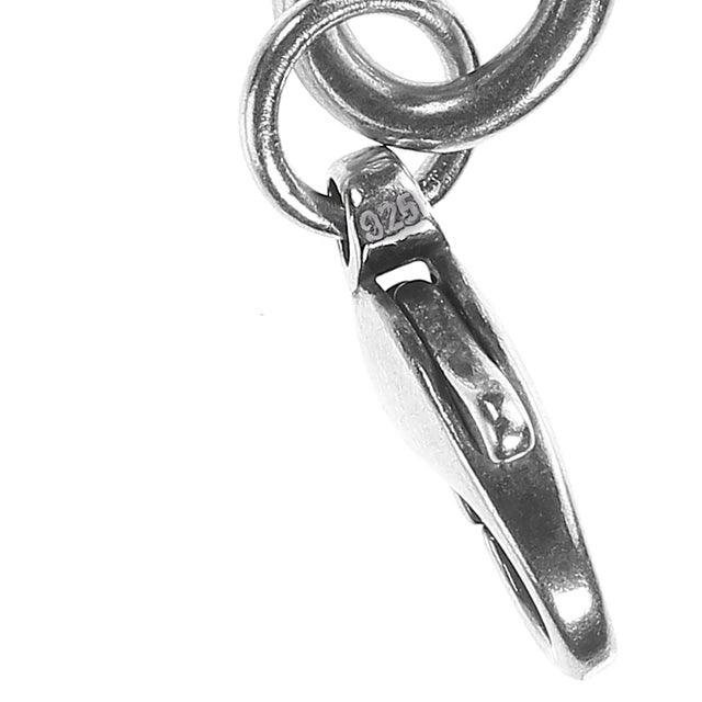 Late 20th Century Late 20th Century Sterling Silver Link Bracelet With Heart For Sale - Image 5 of 5