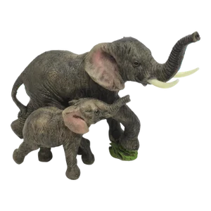 Vintage 1990’s Maitland Smith High Quality Resin Elephant Sculpture