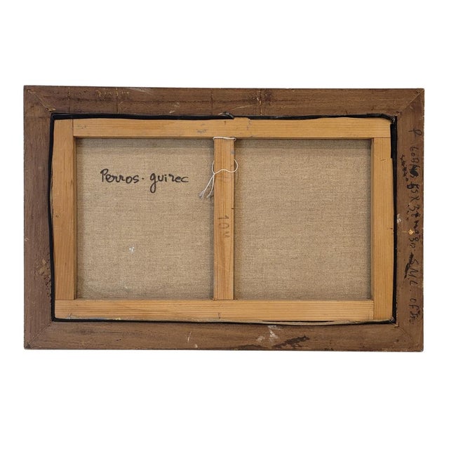 Mainié, Boats on the Shore Mainié, 1970s, Oil on Canvas, Framed For Sale - Image 17 of 18