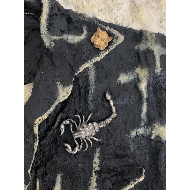 Early 21st Century Walter Parini, Whose name is\.\.Lone Wolf, Mixed Media on Canvas with Applications, 2010 For Sale - Image 5 of 12