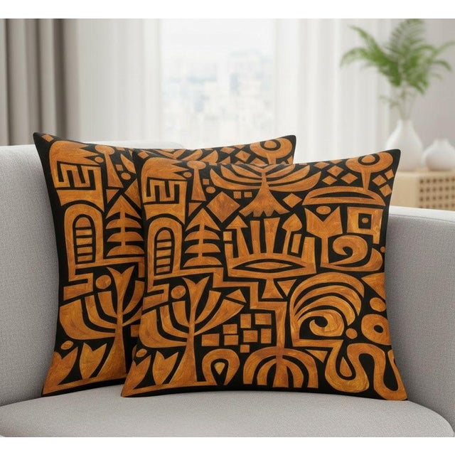 Arts & Crafts Exquisite Luxury Arts & Crafts Sofa Cushions/ Pillows Cushion Cover With Insert For Sale - Image 3 of 4