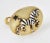 Mid 20th Century Rare Laykin Zebra Enamel Gold Cufflinks - 2 Pieces For Sale - Image 5 of 8